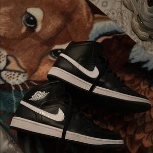 Nike AirJordan Black and White Sneakers